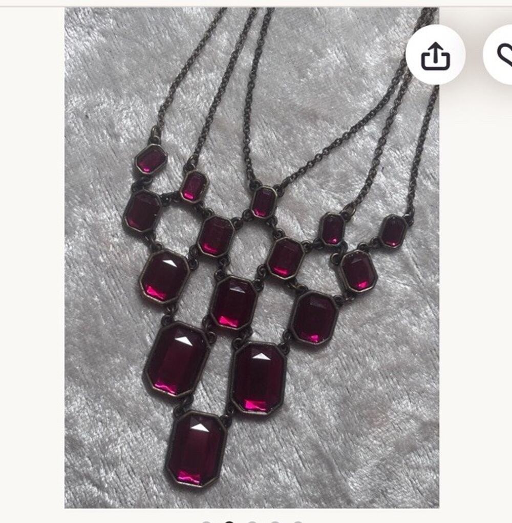 Nina Ricci For Avon Vintage Necklace Ruby Vintage